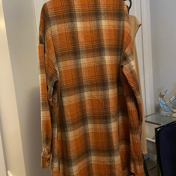 Long Plaid Shacket - Picture 7 of 9